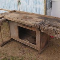 Banco da Falegname Industriale Antico