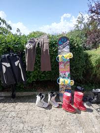 set snowboard completo TAVOLA DC