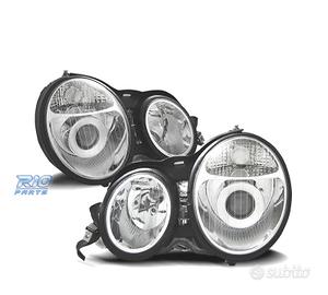 FARI MERCEDES CLASSE E W210 95-99 FONDO CROMATO