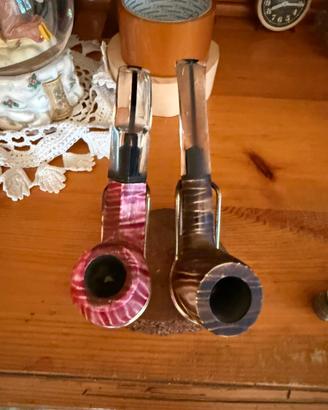 2 pipe Ronson con portapipe