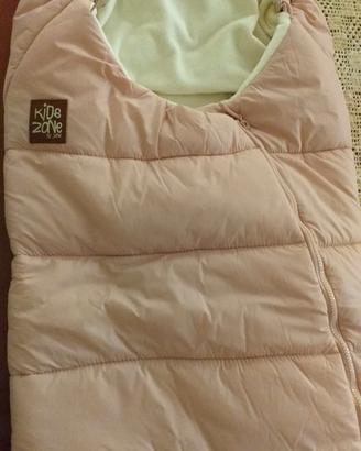 Sacco invernale ovetto/carrozzina soft pink