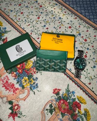 Portacarte Goyard – verde