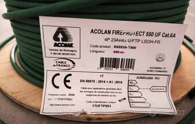 cavo ethernet Cat 6a    - 330mt