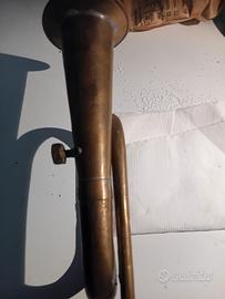 vecchio  corno da caccia