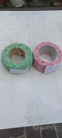 cavo cordoncino b/rosso e b/verde 