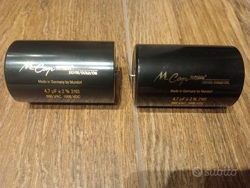 Condensatori 4,7uF Mundorf Supreme Silver Gold Oil