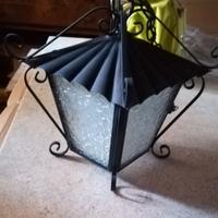 Lampada in ferro battuto 
