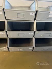 Contenitore a bocca di lupo in metallo