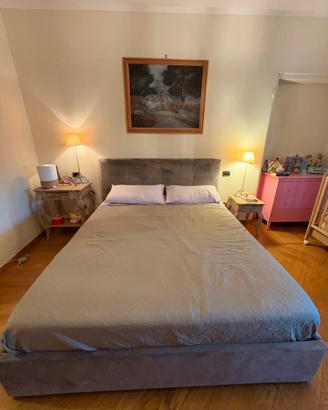 Letto matrimoniale com contenitore e materasso