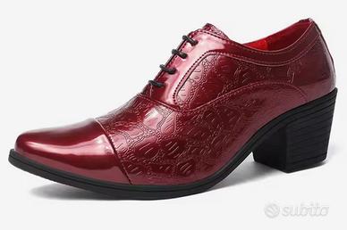 Scarpa con tacco Elvis anni 70 vintage n 42