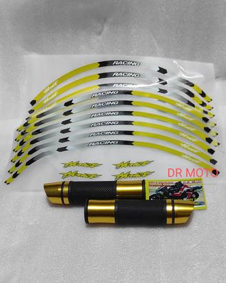 Kit adesivo cerchi e manopole Hornet cb 600 700 90