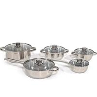Batteria pentole in acciaio Gusto Casa