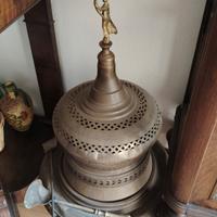 Antico braciere in ottone e rame 