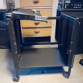 mobiletto Rack con cassetto e ruote 