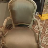 sedie gemelle antiche da rivestire o restaurare