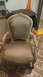 sedie gemelle antiche da rivestire o restaurare