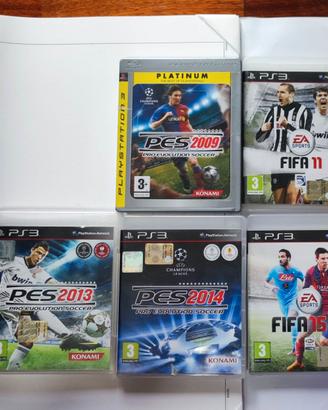 Lotto giochi calcio PS3 – FIFA + PES 