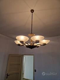 lampadario vintage art deco 