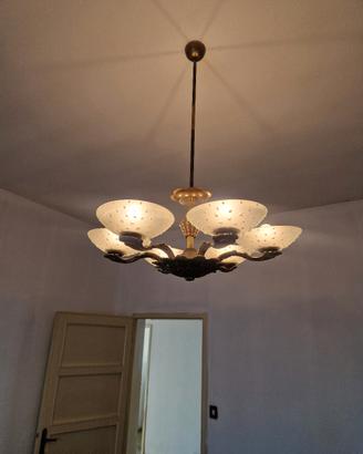 lampadario vintage art deco 