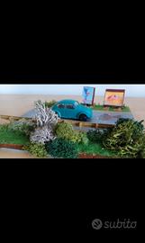 Diorama Stradale con Modellino Auto 