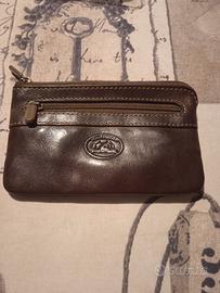 Portachiavi porta monete Tony Perotti pelle marron