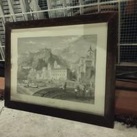 Litografia antica di Amalfi