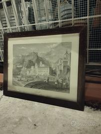 Litografia antica di Amalfi