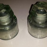 Isolatori antichi in vetro