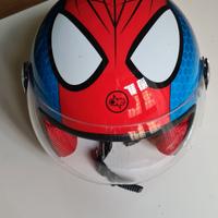 CASCO MOTO Bambino omologato Uomo Ragno