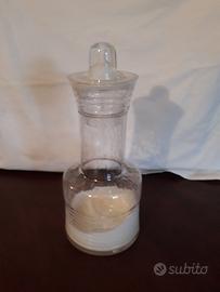 Vaso in cristallo di Boemia con coperchio