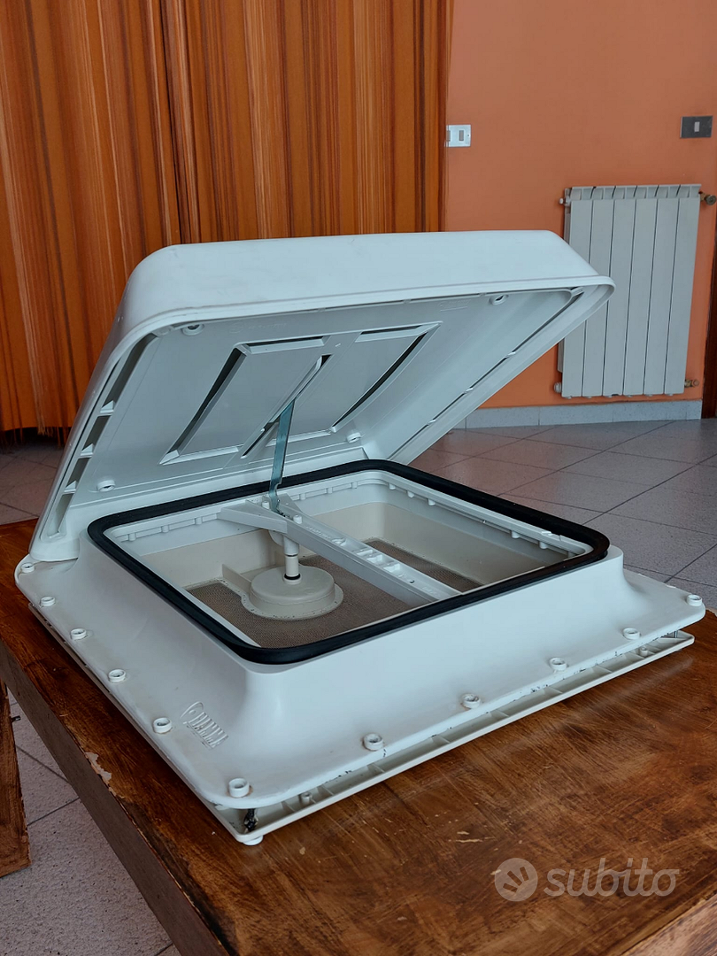Oblò Vent 28 F Crystal Per Camper - Con Zanzariera, Interno Bianco Neutro, Per Bagno O Van - Foto 12
