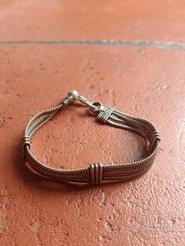 Braccialetto Indiano di Argento Brunito