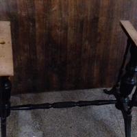 Base legno anni '50 per tavolo soggiorno