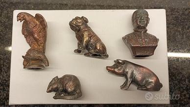 5 fermacarte da collezione vintage