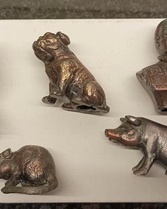 5 fermacarte da collezione vintage