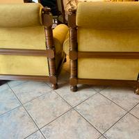 Coppia di poltrone vintage