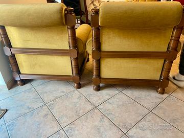 Coppia di poltrone vintage