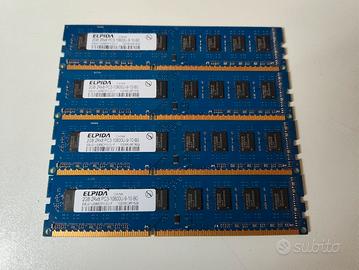 LOTTO 4x RAM ELPIDA 2GB