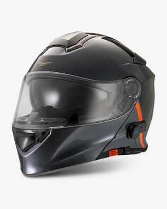 CASCO MODULARE MOTO GUZZI MODULAR BT NERO GRIGIO
