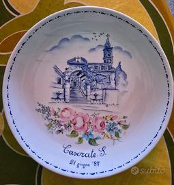 Piatto dipinto a mano Casorate Sempione