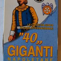Carte da gioco giganti napoletane patinate