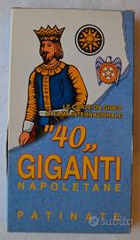 Carte da gioco giganti napoletane patinate