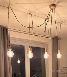 Lampadario a cavi sospesi