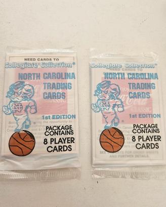 2 pacchetti North Carolina Trading Cards