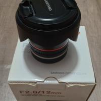 samyang 12 mm f2 NCS CS per Sony e mount