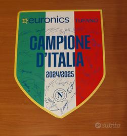Cartonato 4° Scudetto Napoli 2024/2025 Autografato