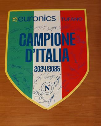 Cartonato 4° Scudetto Napoli 2024/2025 Autografato