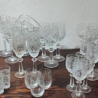 Servizio da Tavola in Cristallo/Vetro Molato