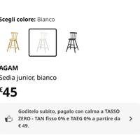 Seggiolone bimbo in legno