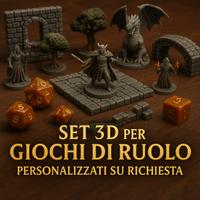 🎲✨ Set e Accessori in 3D per Giochi di Ruolo! ✨🎲